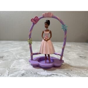 Barbie Ballerina Spinning Cake Topper‎ 2005 Purple Vintage